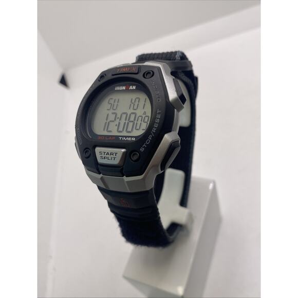 Timex Ironman Watch Mens 40mm Indiglo Day Date New Battery BACKLIGHT BROKEN main image 4